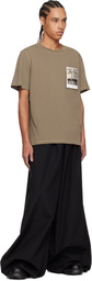 Helmut Lang Brown Postcard: Greenwich T-shirt