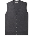 Canali - Merino Wool Sweater Vest - Charcoal