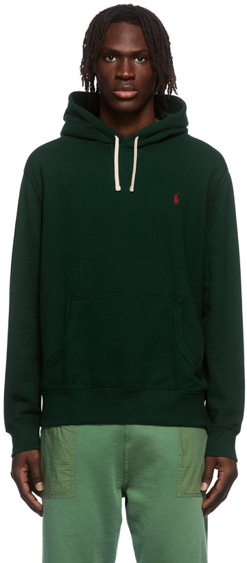 Photo: Polo Ralph Lauren Green RL Fleece Hoodie