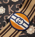 GUCCI - Ken Scott Striped Webbing-Trimmed Logo-Print Tech-Jersey Track Jacket - Multi
