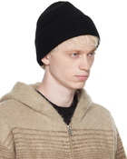 John Elliott Black Rib Beanie