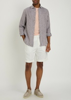 Brunello Cucinelli Bermuda Cotton and Linen-blend Shorts Off White