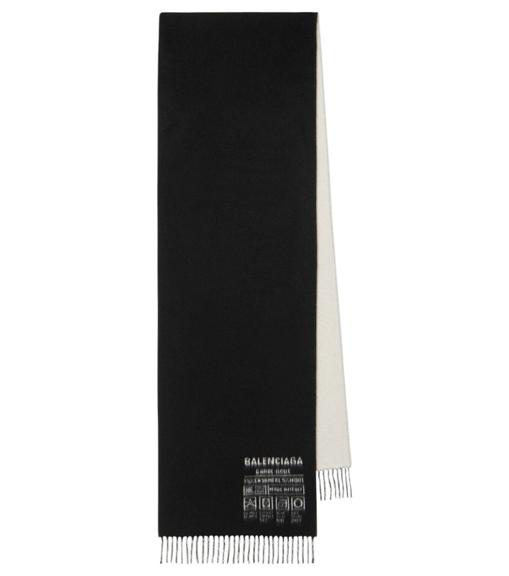 Photo: Balenciaga Cashmere and wool scarf