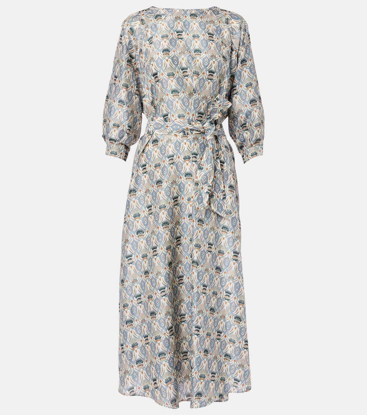 Loro Piana Mila printed silk midi dress