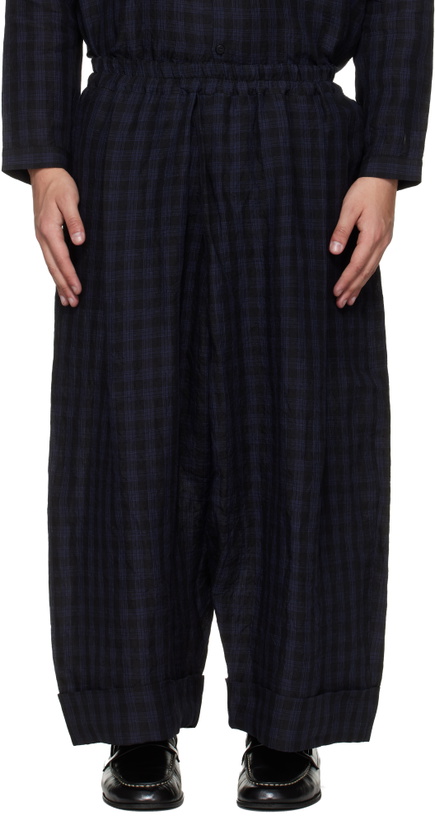 Photo: Toogood Black & Blue 'The Baker' Trousers