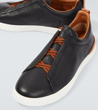 Zegna Triple Stitch leather sneakers