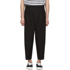 Comme des Garcons Homme Black Canvas Trousers