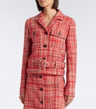 Prada Wool, cotton, and silk tweed jacket