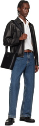 Ferragamo Black Gancini Crossbody Bag