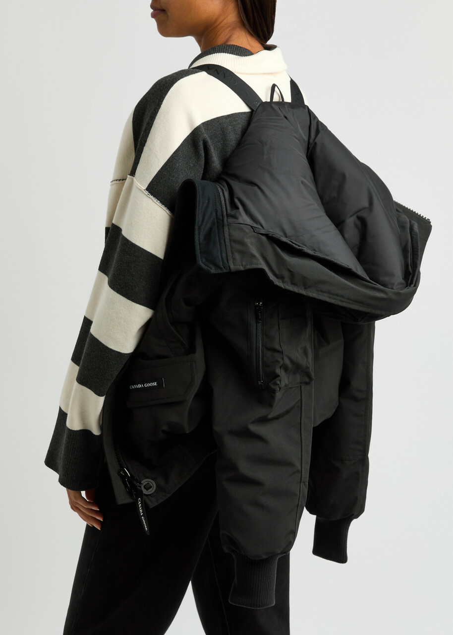 Canada Goose Chilliwack Hooded Shell Bomber Jacket Black