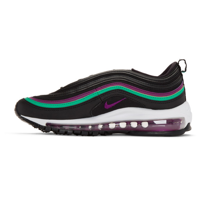 black and purple air max 97