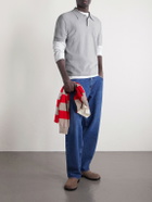 A.P.C. - Eliot Cotton and Cashmere-Blend Polo Shirt - Gray