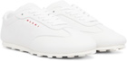 Marni White Nappa Leather Softy Soccer Sneakers