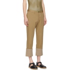 Loewe Beige Turn Up Chino Trousers