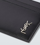 Saint Laurent - Tiny Cassandre leather cardholder