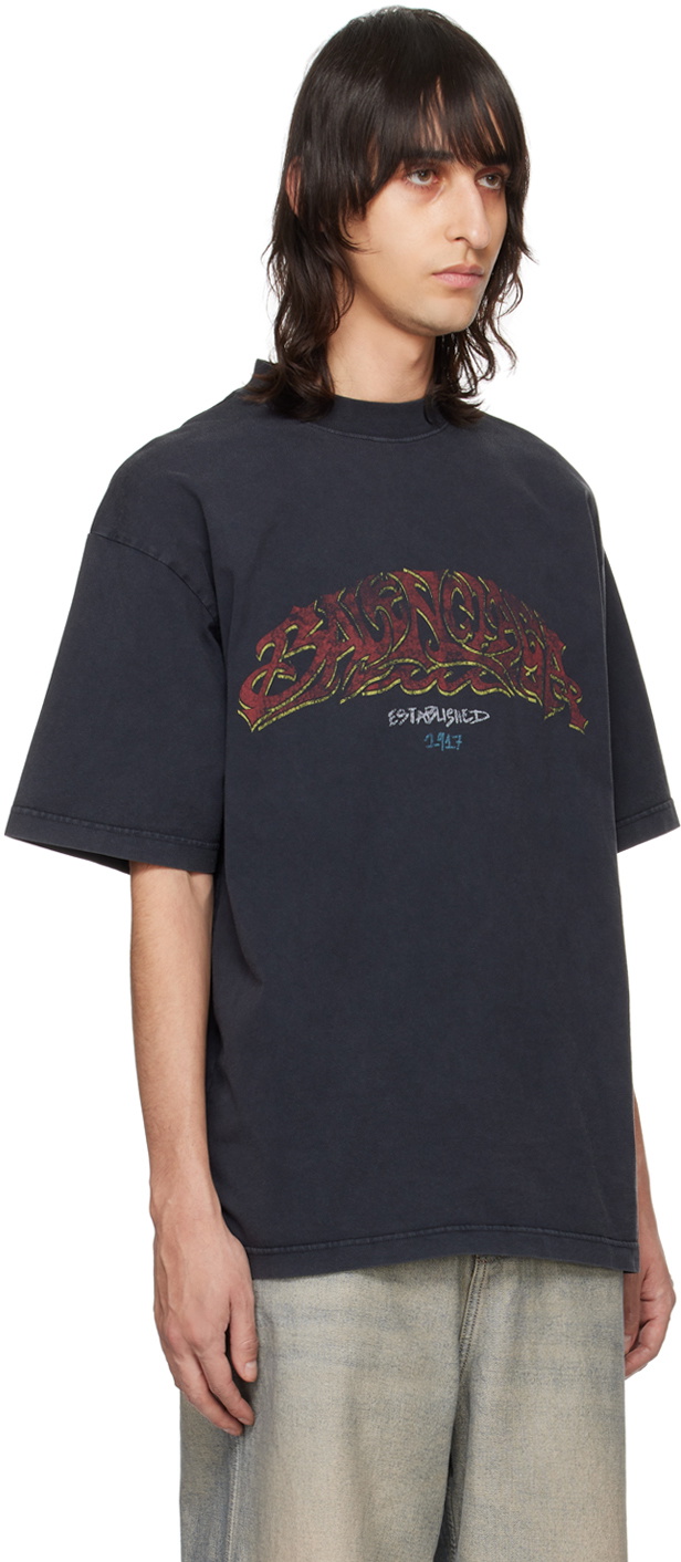 BALENCIAGA offshore Tシャツ Black Offshore Long Sleeve T-Shirt by Balenciaga on Sale