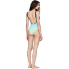 Casablanca Blue & Green Gradient Swimsuit