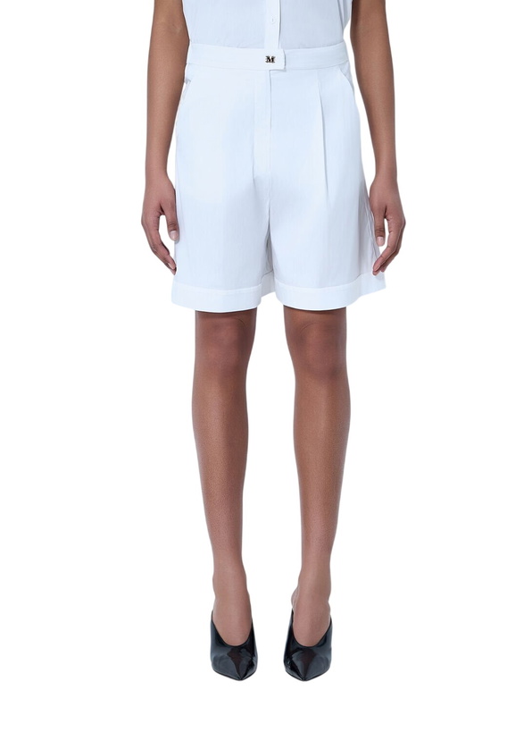 Photo: Max Mara Pleated High-Waist Shorts