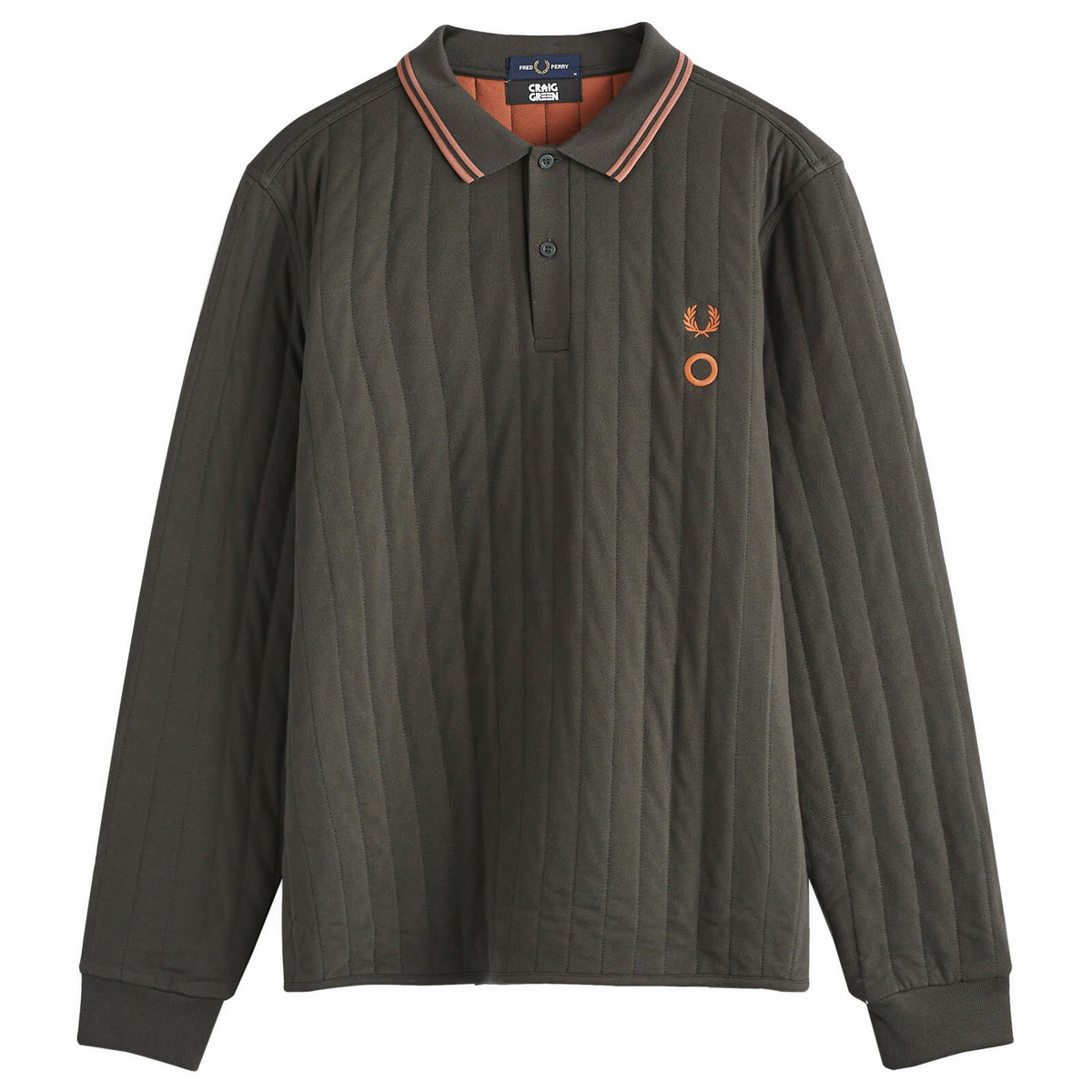 Fred Perry Men's x Craig Green Long Sleeve Quilted Polo in