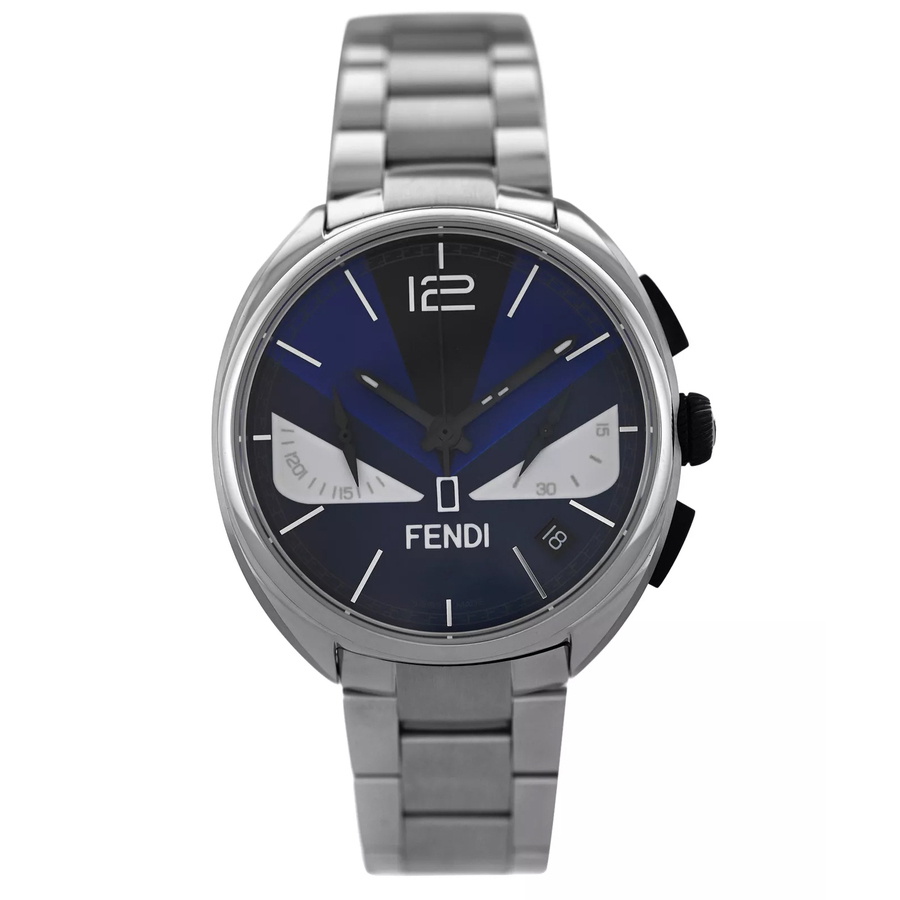 Fendi Momento Bugs Quartz Blue Dial Mens Watch F215013500
