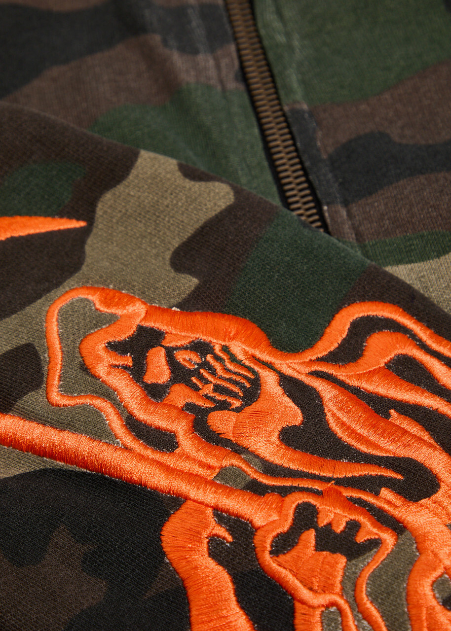 Warren Lotas Reaper Camouflage Hooded Cotton Sweatshirt Multicoloured 1