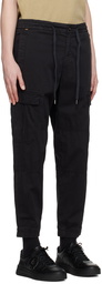 BOSS Black Paneled Cargo Pants