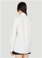 Daisy Embroidery Panel Shirt in White