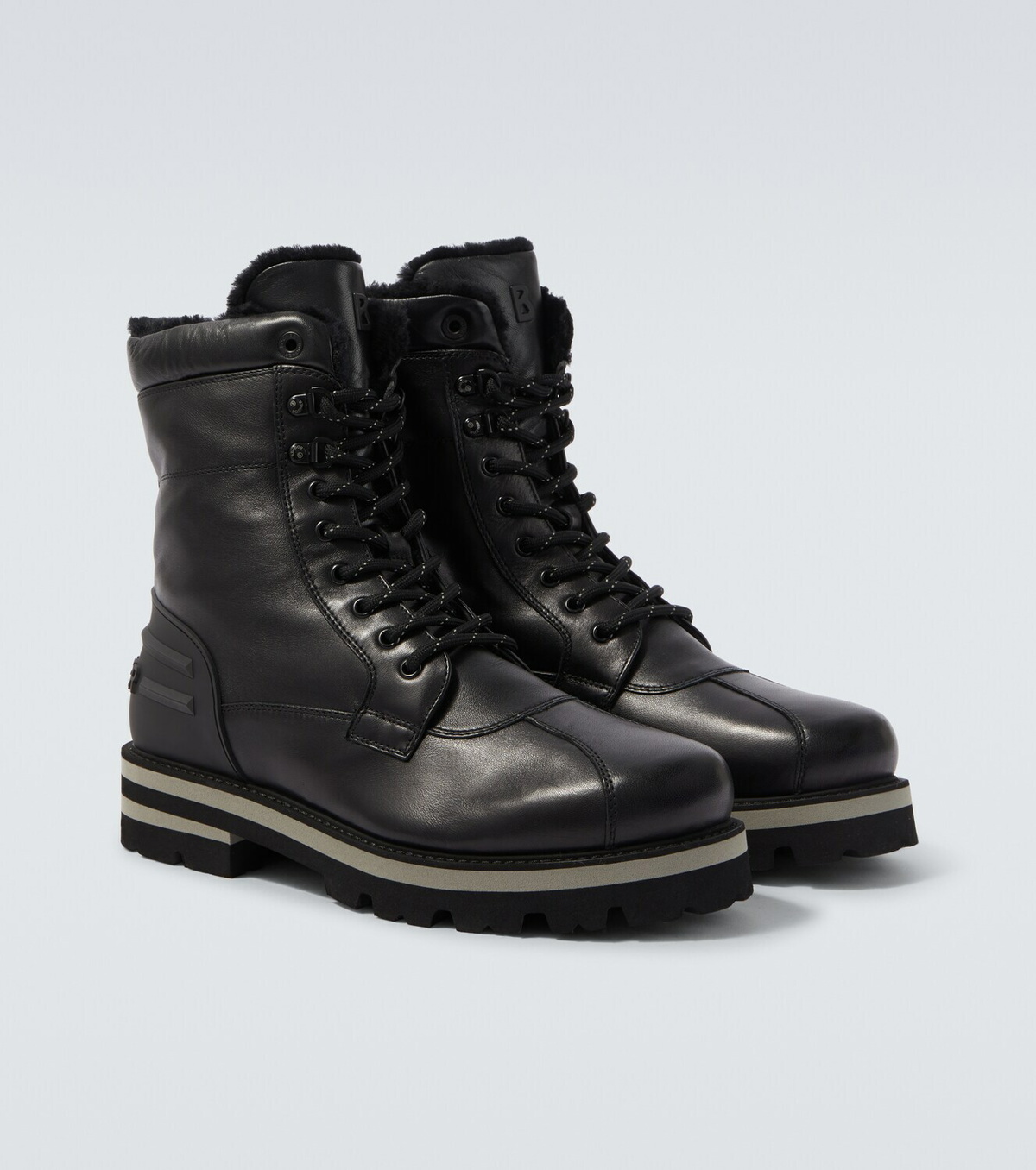 Bogner Courchevel leather lace-up boots