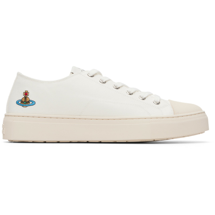 Photo: Vivienne Westwood White Low Top Plimsoll Sneakers