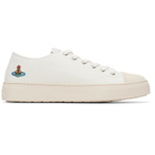 Vivienne Westwood White Low Top Plimsoll Sneakers