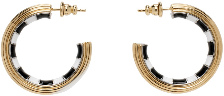 Photo: AMI Paris Gold Small Lineami Hoop Earrings