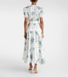 Rodarte Satin and broderie anglaise maxi dress