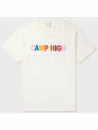 Camp High - Shop Logo-Print Pigment-Dyed Cotton-Jersey T-Shirt - White