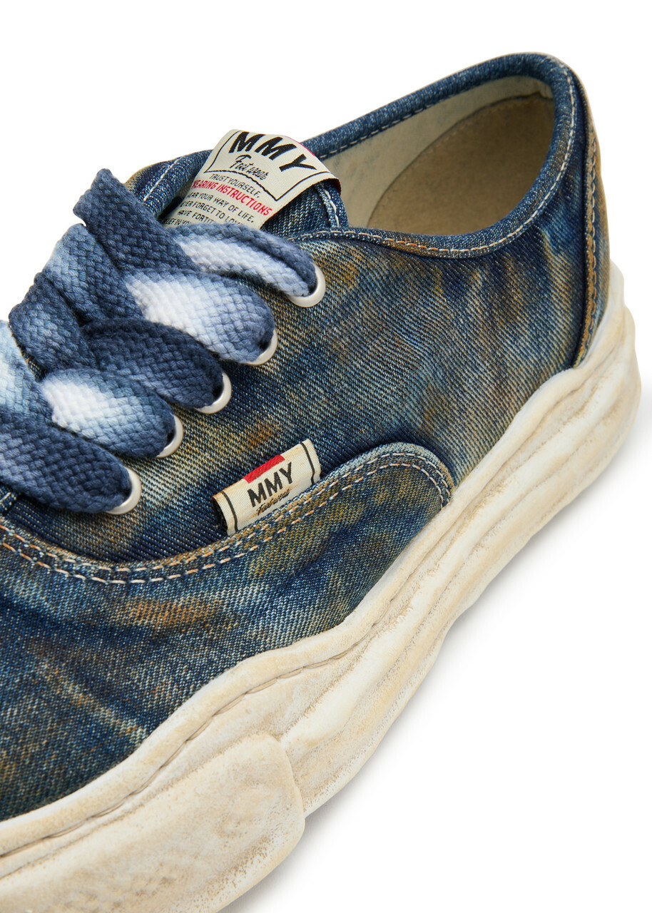 Maison mihara yasuhiro Baker Distressed Denim Sneakers Blue Maison