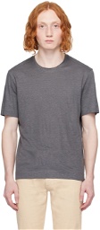 ZEGNA Gray Crewneck T-Shirt