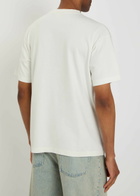 DRÔLE DE Monsieur Hibiscus Club Printed Cotton T-shirt Off White