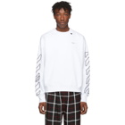 Off-White White and Black Abstract Arrows Sweatshirt