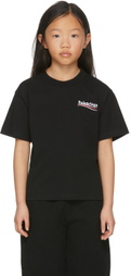 Balenciaga Kids Kids Black Political Campaign T-Shirt