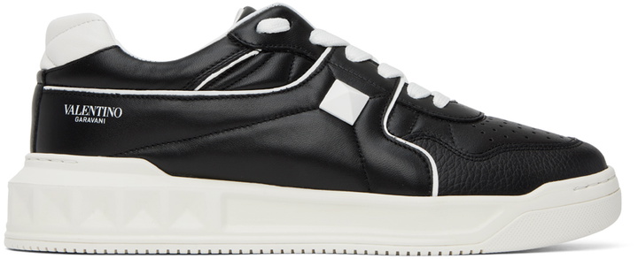 Photo: Valentino Garavani Black One Stud Sneakers