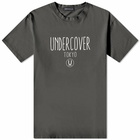 Undercover Men's Logo Text T-Shirt in Charcoal