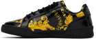 Versace Jeans Couture Black & Gold Brooklyn Sneakers