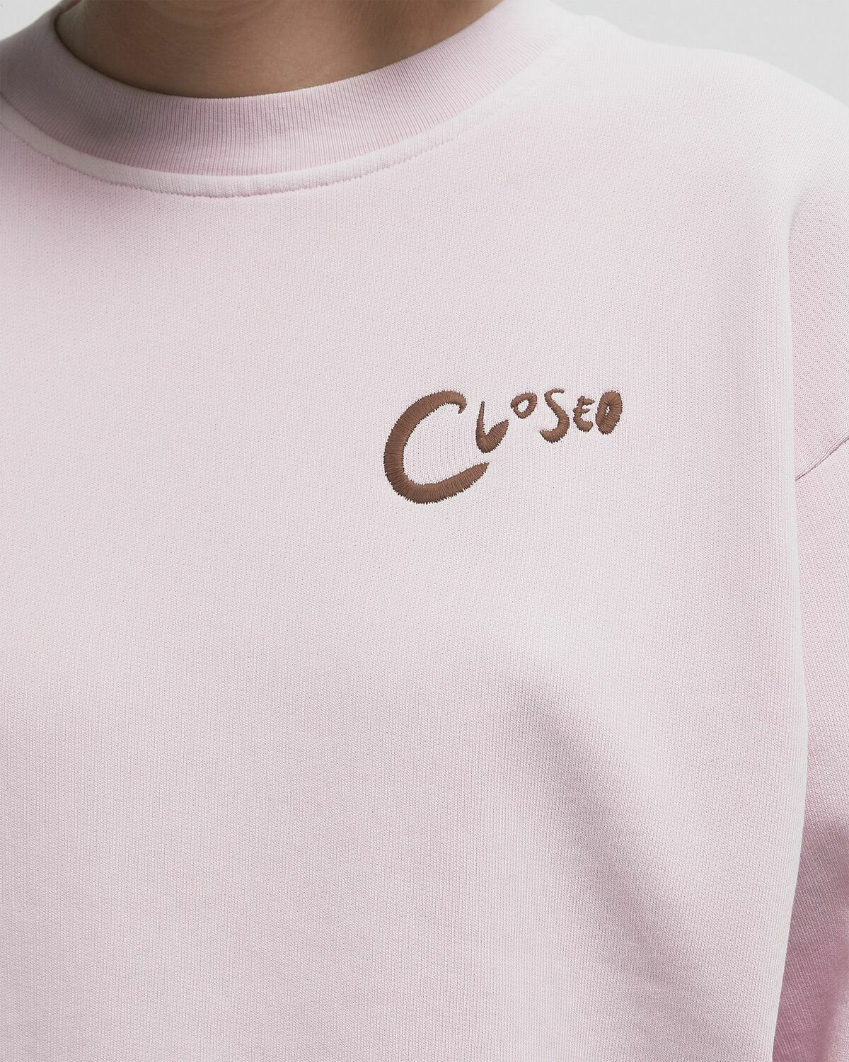 CLOSED EMBROIDERED SWEATSHIRT pink Women