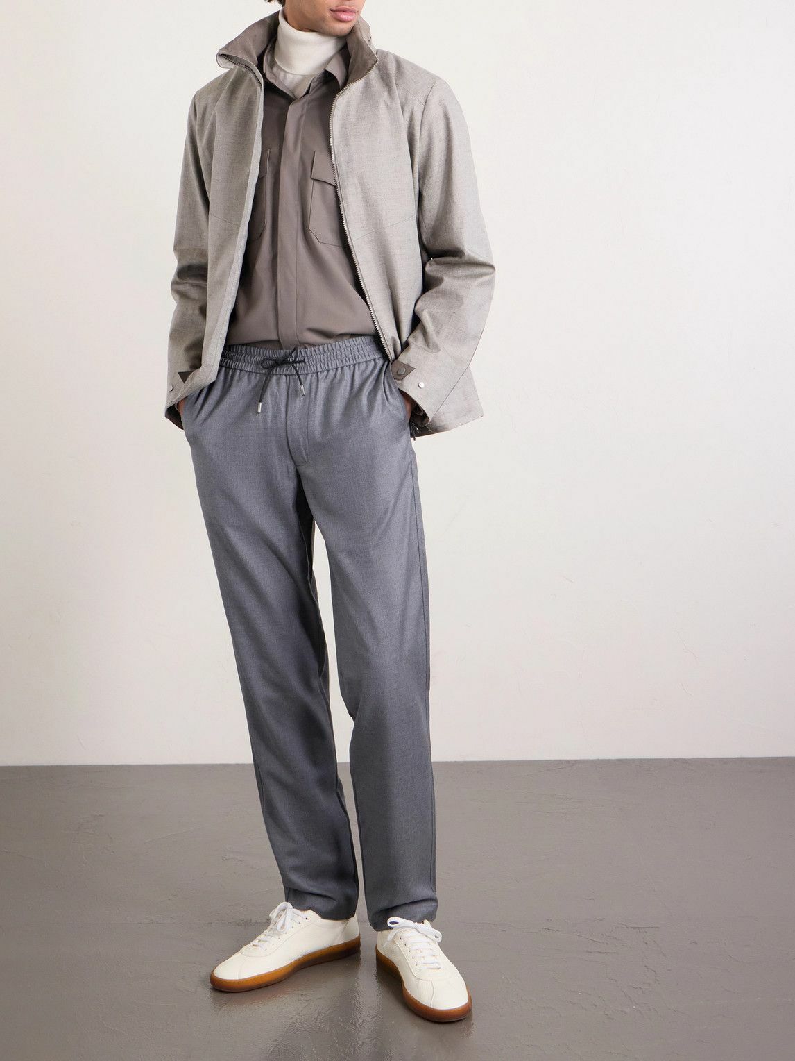 SEASE - Cruise 2.0 Virgin Wool-Blend Hooded Jacket - Gray