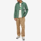 Butter Goods Men's High Wale Cord Zip Overshirt in Pine