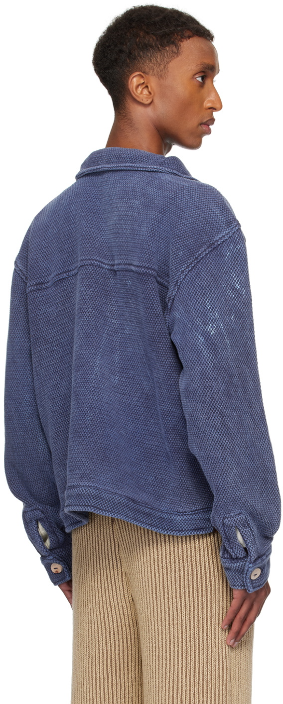 Isa Boulder SSENSE Exclusive Navy Kent Work Jacket