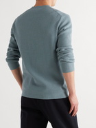 Theory - Dariel Ribbed Cotton-Blend Sweater - Blue