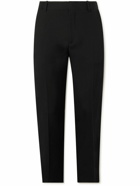 Alexander McQueen - Slim-Fit Pleated Wool-Twill Trousers - Black