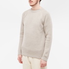 Norse Projects Men's Roald Cotton Wool Knit in Light Khaki