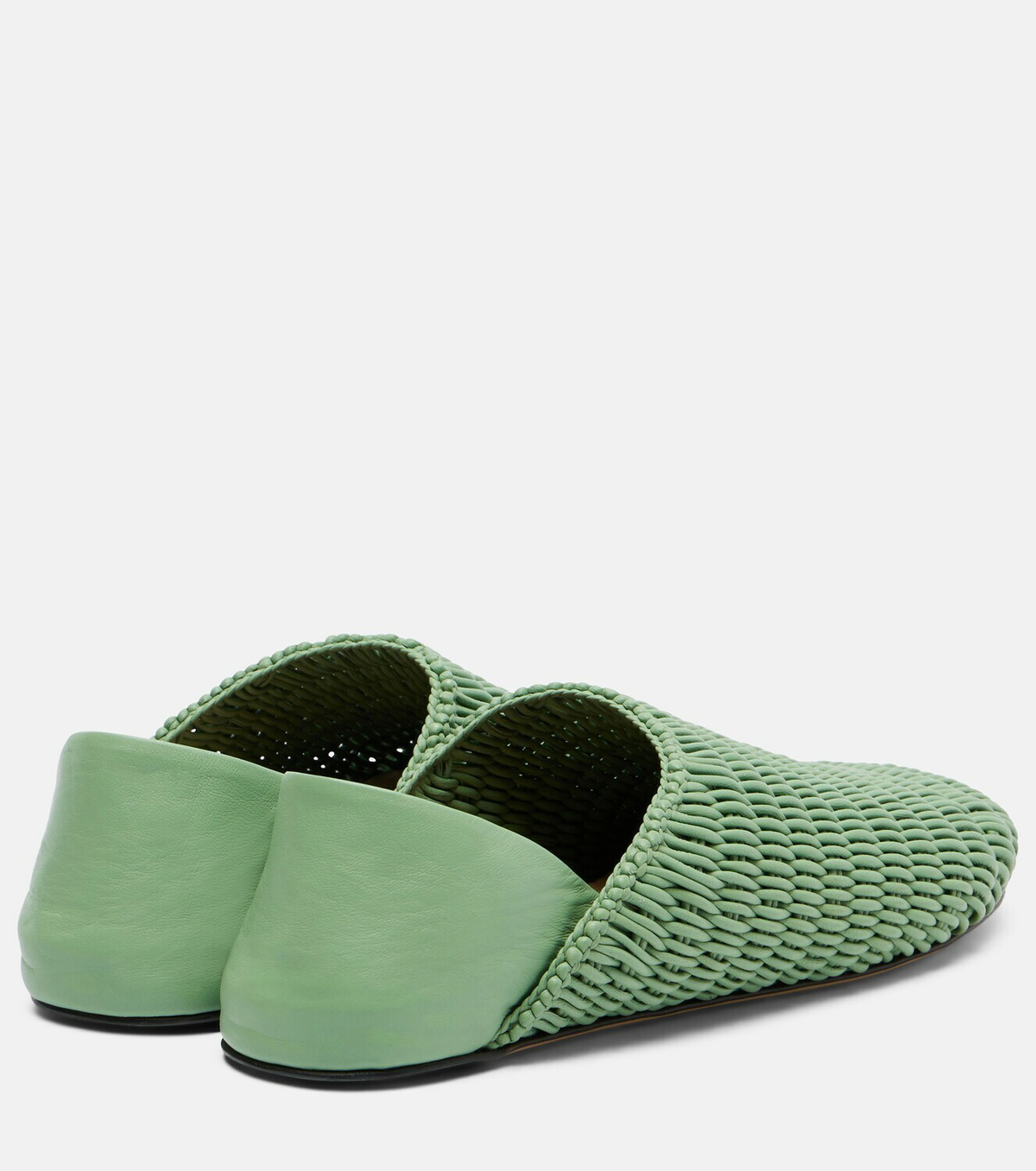 JW Anderson Babouche woven leather loafers
