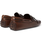 Tod's - Gommino Leather Driving Shoes - Men - Chocolate